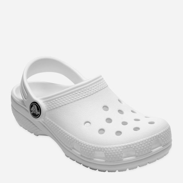 Chodaki chłopięce Crocs Classic Kids Clog K 206991-100 29-30 Białe (191448734562) - obraz 2