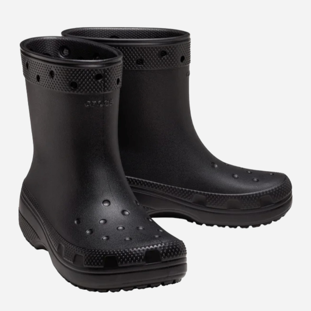 Чоловічі гумові чоботи низькі Crocs Classic Rain Boot 208363-001 46-47 Чорні (196265279630) - зображення 3