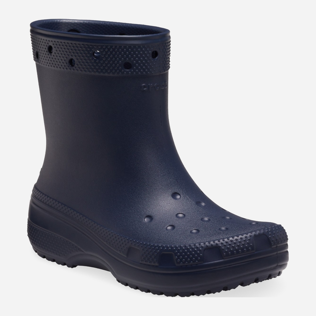 Жіночі гумові чоботи низькі Crocs Classic Rain Boot 208363-410 41-42 Темно-сині (196265280193) - зображення 2