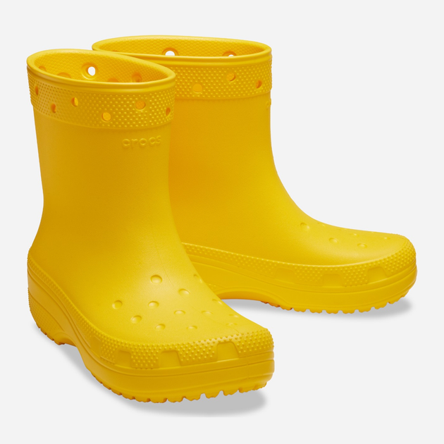 Чоловічі гумові чоботи низькі Crocs Classic Rain Boot 208363-75Y 42-43 Жовті (196265280681) - зображення 4