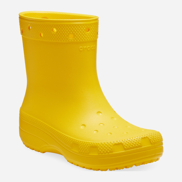 Жіночі гумові чоботи низькі Crocs Classic Rain Boot 208363-75Y 41-42 Жовті (196265280674) - зображення 2