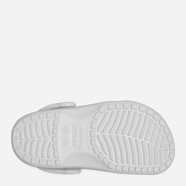 Chodaki dziecięce dla dziewczynki Crocs Classic Glitter Kids Clog T 206992-0IC 27-28 Srebrne (196265550418) - obraz 6