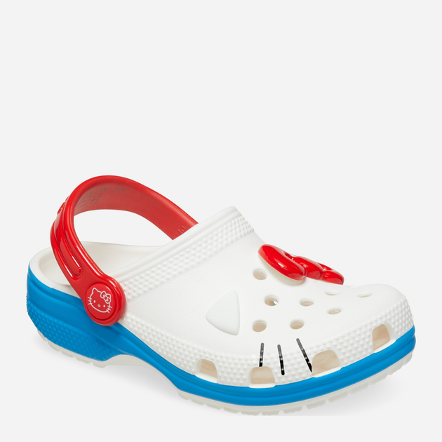 Chodaki dziecięce dla dziewczynki Crocs Hello Kitty Iam Classic Clog T 209469-100 24-25 Białe (196265573813) - obraz 2