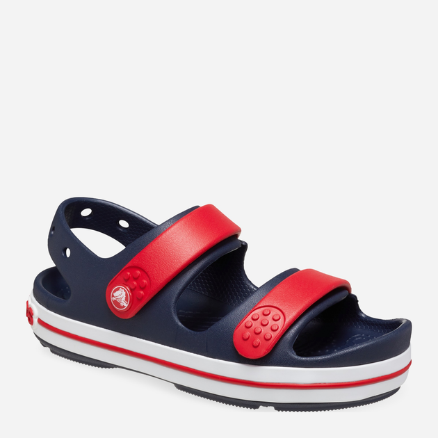 Дитячі сандалії для хлопчика Crocs Crocband Cruiser Sandal T Kids 209424-4OT 24-25 Темно-сині (196265604050) - зображення 2