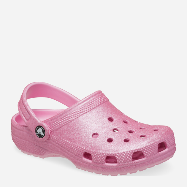 Chodaki dziecięce dla dziewczynki Crocs Classic Glitter Clog K 206993-6XE 29-30 Różowe (196265650842) - obraz 2