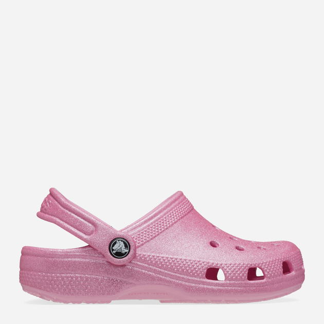 Дитячі крокси для дівчинки Crocs Classic Glitter Clog K 206993-6XE 34-35 Рожеві (196265650880) - зображення 1