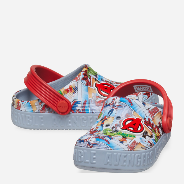 Дитячі крокси-сабо для хлопчика Crocs Avengers Off Court Clog T 209945-0ID 25-26 Сірі (196265674237) - зображення 3
