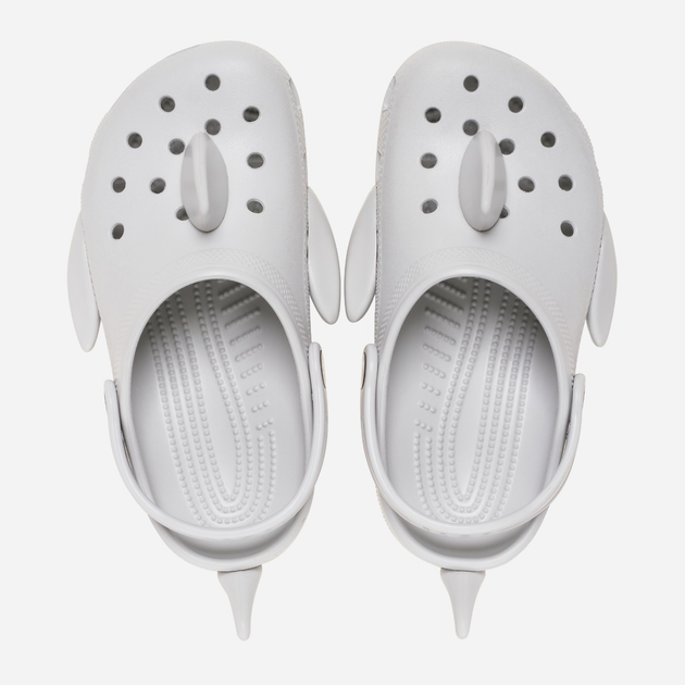 Дитячі крокси-сабо для хлопчика Crocs Classic Iam Shark Clog K 210014-1FT 24-25 Сірі (196265679300) - зображення 4