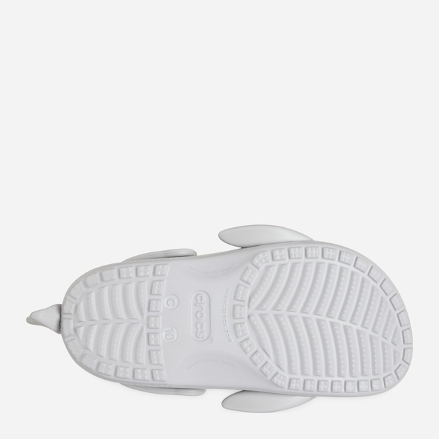 Дитячі крокси-сабо для хлопчика Crocs Classic Iam Shark Clog K 210014-1FT 25-26 Сірі (196265679317) - зображення 6