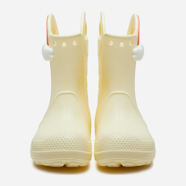 Дитячі гумові чоботи для дівчинки Crocs Handle It Rainbpw Rain Boot Kids 210026-76O 34-35 Молочні (196265679645) - зображення 4