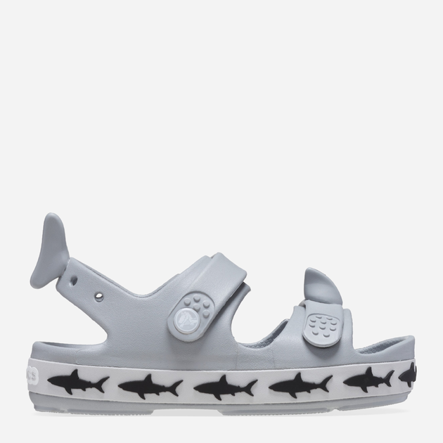 Sandały chłopięce Crocs Crocband Cruiser Shark Sandal T 210031-007 27-28 Szare (196265680016) - obraz 1