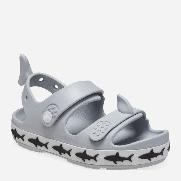 Sandały chłopięce Crocs Crocband Cruiser Shark Sandal T 210031-007 27-28 Szare (196265680016) - obraz 2