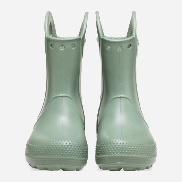 Дитячі гумові чоботи для хлопчика Crocs Handle Rain Boot Kids 12803-308 33-34 Салатові (196265744565) - зображення 4