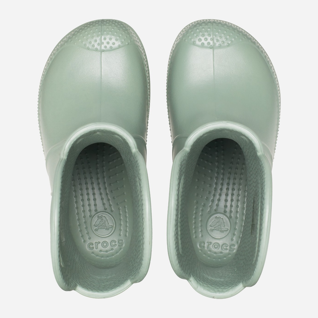 Дитячі гумові чоботи для хлопчика Crocs Handle Rain Boot Kids 12803-308 33-34 Салатові (196265744565) - зображення 5