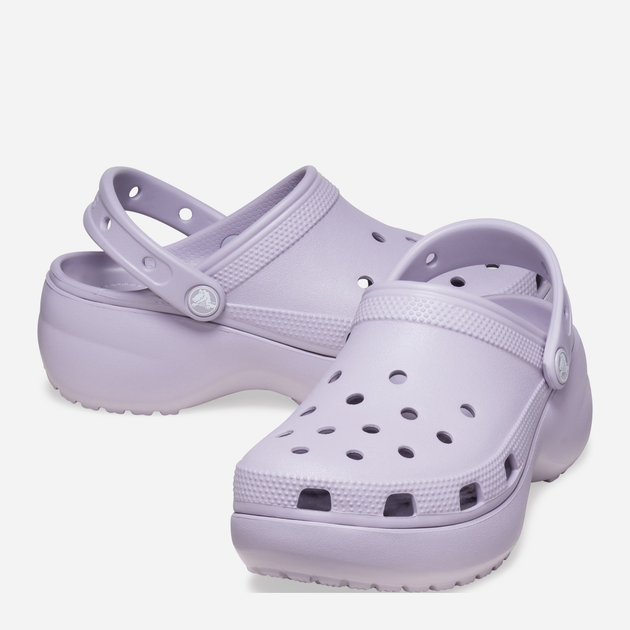 Chodaki damskie na platformie Crocs Classic Platform Clog W 206750-5PS 37,5 Lilowe (196265746033) - obraz 3