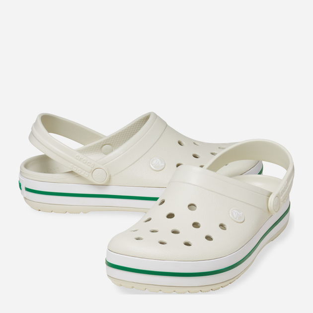 Дитячі крокси-сабо для хлопчика Crocs Crocband Kids Clog 207006-0HZ 30-31 Молочні (196265747153) - зображення 3