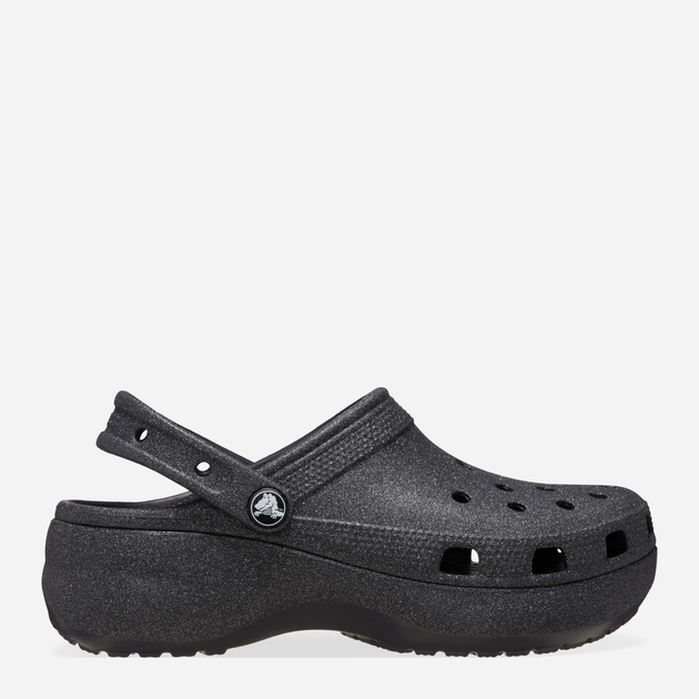 Жіночі крокси Crocs Classic Platform Glitter Clog W 207241-001 37-38 Чорні (196265748105) - зображення 1