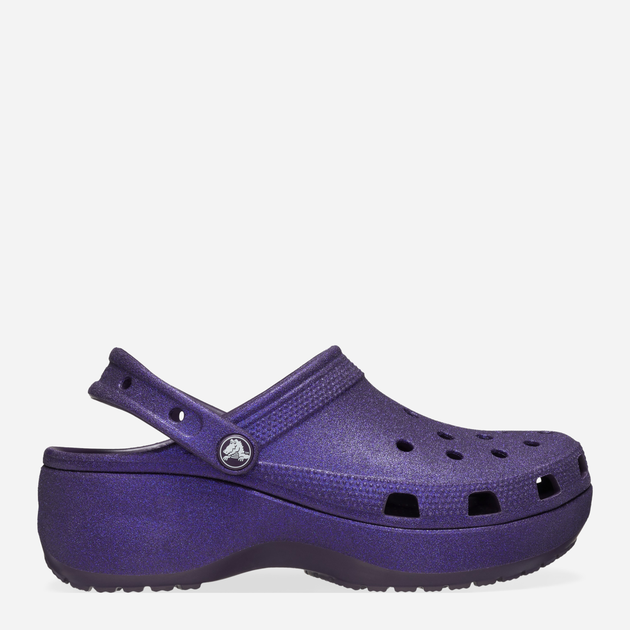 Жіночі крокси Crocs Classic Platform Glitter Clog W 207241-5AS 37-38 Фіолетові (196265748181) - зображення 1