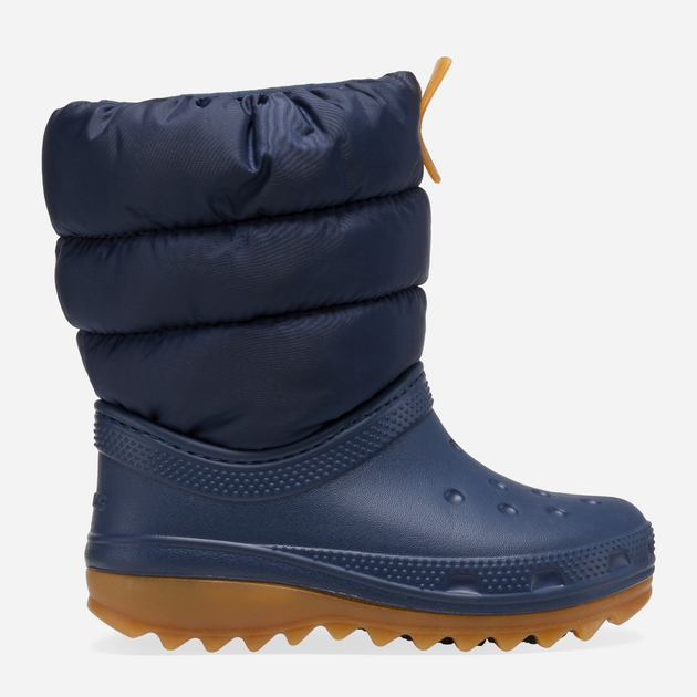 Дитячі зимові чоботи-дутики для хлопчика Crocs Classic Neo Puff Boot K 207684-4PQ 28-29 Темно-сині (196265749553) - зображення 1