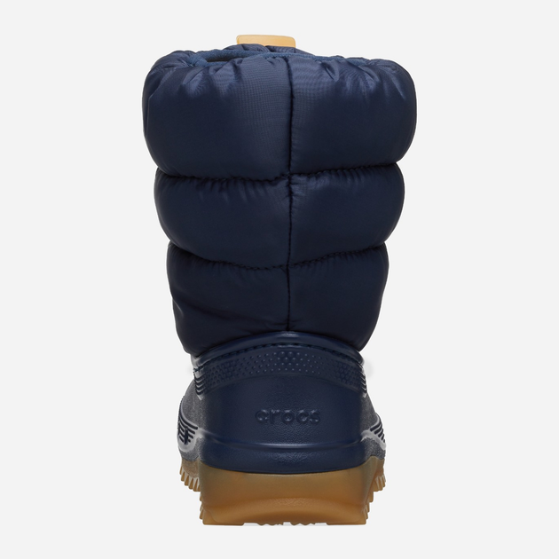 Підліткові зимові чоботи-дутики для хлопчика Crocs Classic Neo Puff Boot K 207684-4PQ 36-37 Темно-сині (196265749614) - зображення 6