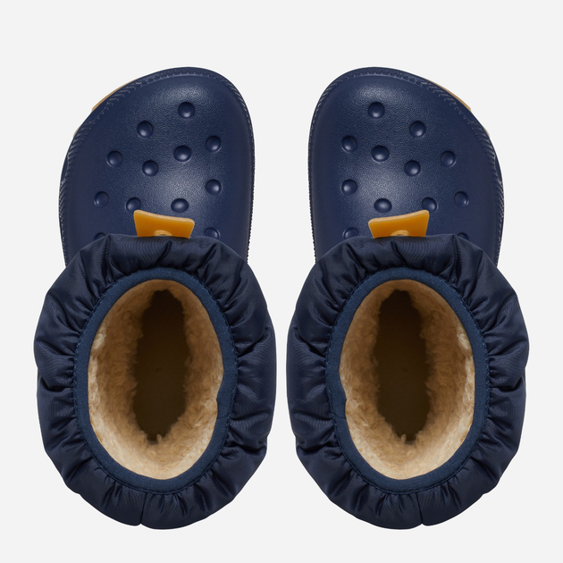 Підліткові зимові чоботи-дутики для хлопчика Crocs Classic Neo Puff Boot K 207684-4PQ 37-38 Темно-сині (196265749621) - зображення 5