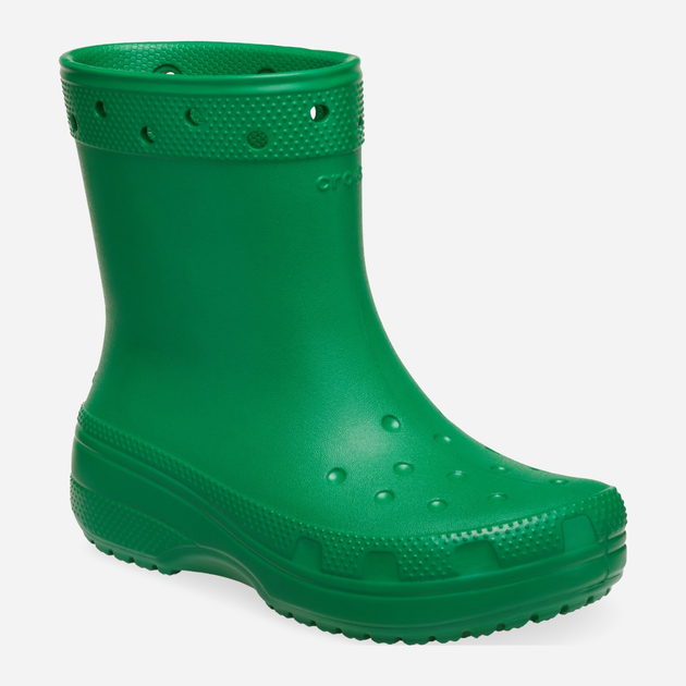 Жіночі гумові чоботи низькі Crocs Classic Rain Boot 208363-3WH 37-38 Зелені (196265751945) - зображення 2