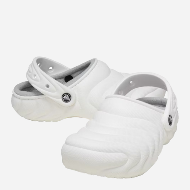 Жіночі крокси утеплені Crocs Classic Lined Overpruff Clog 210059-100 39-40 Білі (196265760015/0196265760015) - зображення 4