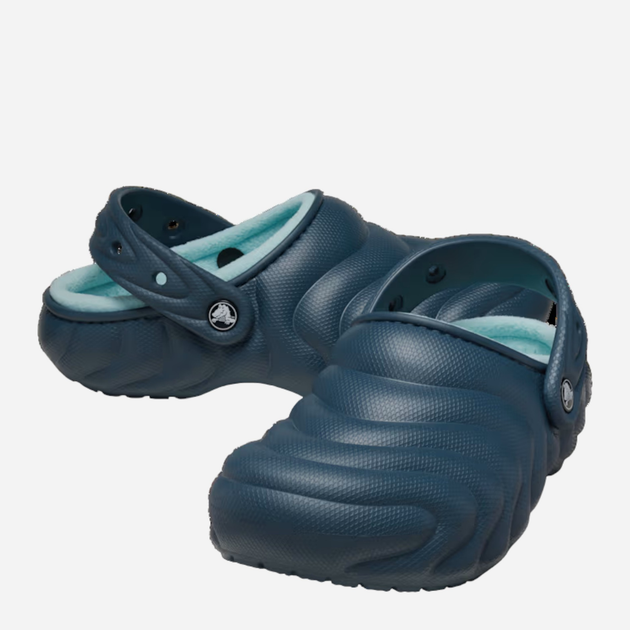 Chodaki damskie ocieplane Crocs Classic Lined Overpruff Clog 210059-48I 41-42 Szmaragdowe (196265760268/0196265760268) - obraz 3