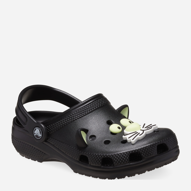 Дитячі крокси для дівчинки Crocs Classic Glow Black Cat Clog Kids T 210197-001 27-28 Чорні (196265770038) - зображення 2