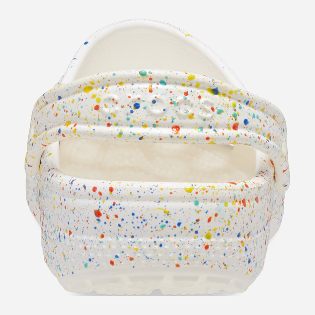 Chodaki dziecięce dla dziewczynki Crocs Classic Paint Splatter Clog Kids 210349-94S 33-34 Białe (196265775583) - obraz 5