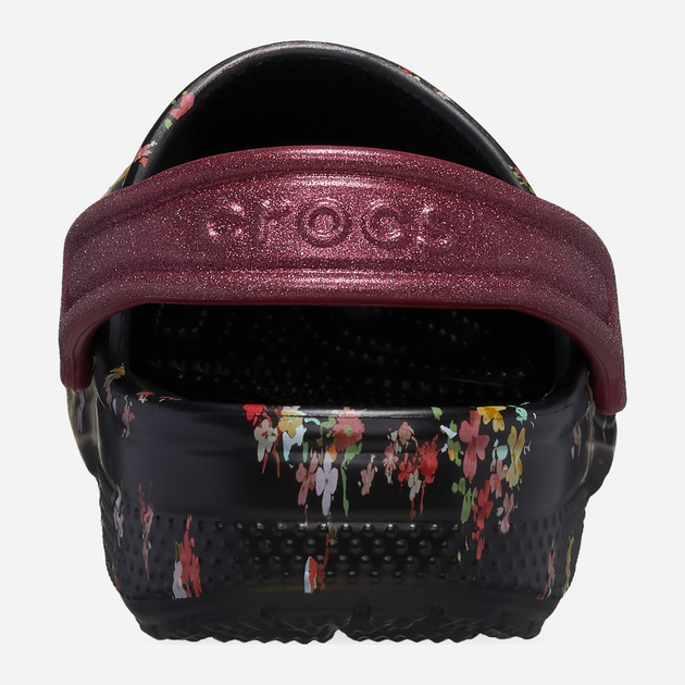 Підліткові крокси-сабо для дівчинки Crocs Classic Ditsy Floral Clog K 210354-0C4 36-37 Чорні (196265775699) - зображення 5