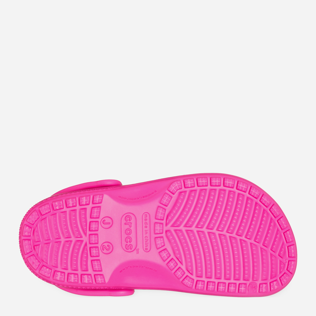 Chodaki dziecięce dla dziewczynki Crocs Classic Kids Clog K 206991-6TW 33-34 Różowe (196265800698) - obraz 6