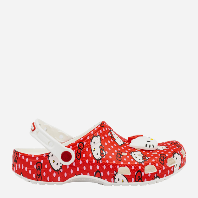 Дитячі крокси для дівчинки Crocs Classic Hello Kitty Red Clog K 210576-90H 28-29 Червоні (196265827374) - зображення 1