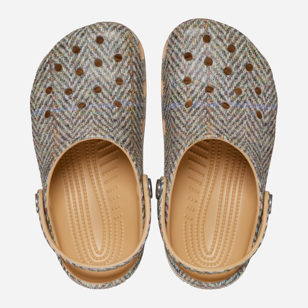 Дитячі крокси-сабо для хлопчика Crocs Classic Tweed Clog K 210799-209 30-31 Світло-коричневі (196265856718) - зображення 4