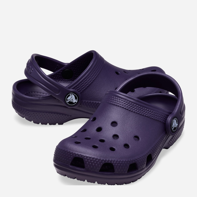 Дитячі крокси-сабо для хлопчика Crocs Classic Kids Clog T 206990-5AS 24-25 Темно-фіолетові (196265875719) - зображення 3