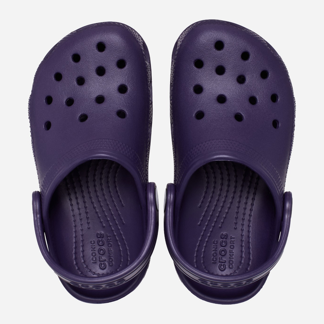 Дитячі крокси-сабо для хлопчика Crocs Classic Kids Clog T 206990-5AS 23-24 Темно-фіолетові (196265875702) - зображення 4
