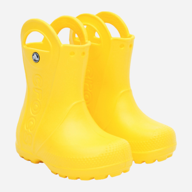 Дитячі гумові чоботи для дівчинки Crocs Handle Rain Boot Kids 12803-730 27 Жовті (883503861251) - зображення 2