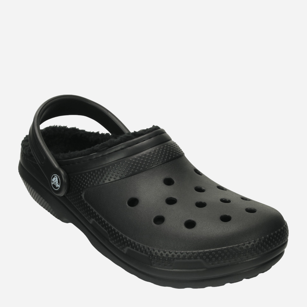Чоловічі крокси утеплені Crocs Classic Lined Clog 203591-060 45-46 Чорні (887350811155) - зображення 3