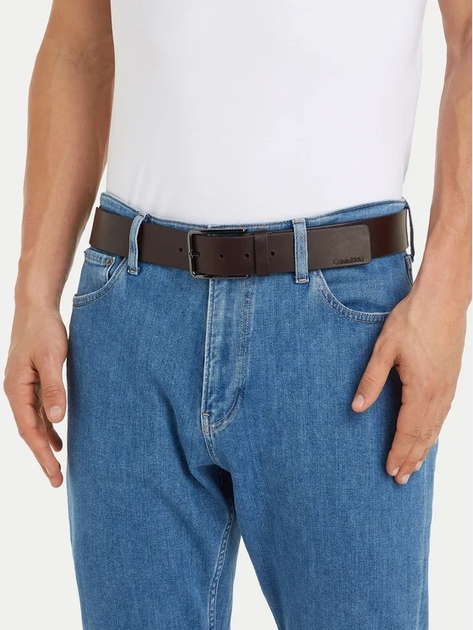 Pasek męski skórzany Calvin Klein K50K509759-GE7 85 cm Brązowy (8720639169290) - obraz 2