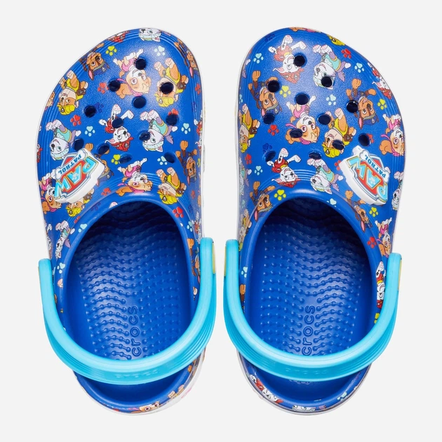 Дитячі крокси-сабо для хлопчика Crocs Paw Patrol Crocband Iv Clog T 208853-425 22-23 (C6) Сині (196265460175) - зображення 4