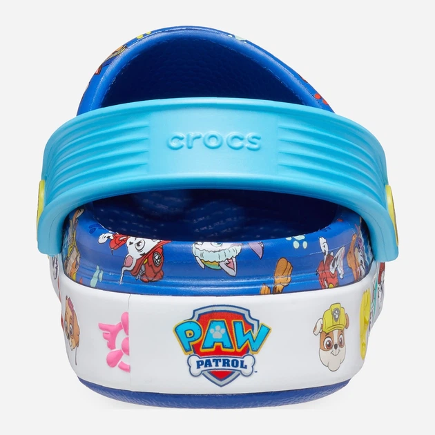 Дитячі крокси-сабо для хлопчика Crocs Paw Patrol Crocband Iv Clog T 208853-425 22-23 (C6) Сині (196265460175) - зображення 5