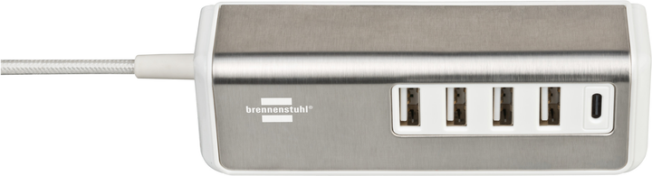 Ładowarka Brennenstuhl Estilo Multiple Port 4x USB-A 1x USB-C White (4007123672295) - obraz 3