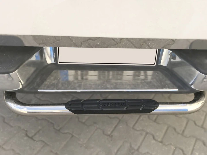 Задній захист Omsa (нерж) 76 мм для Isuzu D-Max 2011-2019 рр - Фото 1 Задній захист Omsa (нерж) 76 мм для Isuzu D-Max 2011-2019 рр - зображення 1