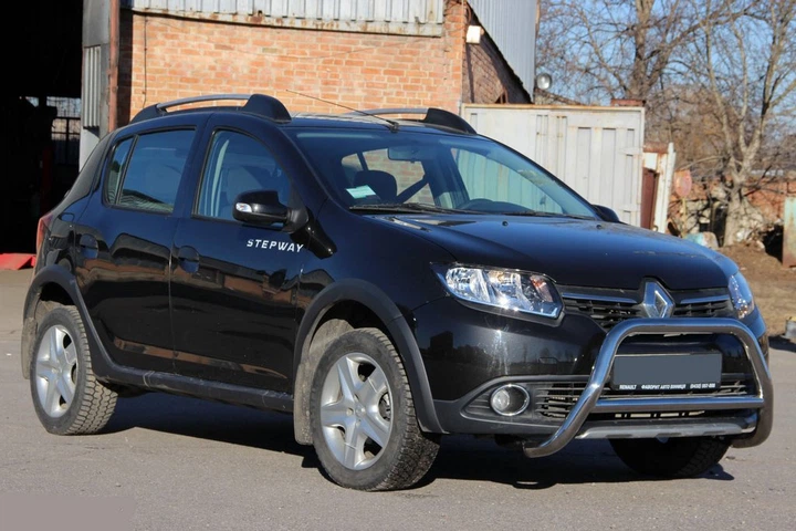 Передня дуга WT006 (нерж.) для Renault Sandero 2013-2022 рр - зображення 6