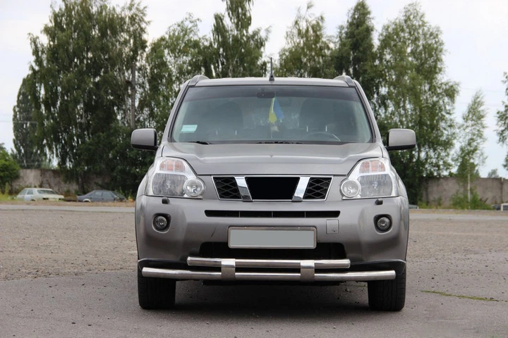 Передній захист ST015/2 (нерж) для Nissan X-trail T31 2007-2014 рр - Фото 3 Передній захист ST015/2 (нерж) для Nissan X-trail T31 2007-2014 рр - зображення 3