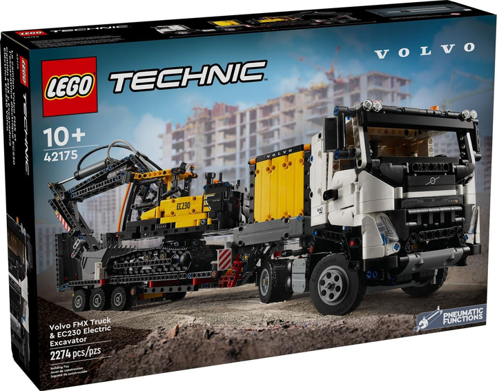 Конструктор Lego Technic Грузовик Volvo FMX и Электрический экскаватор ...