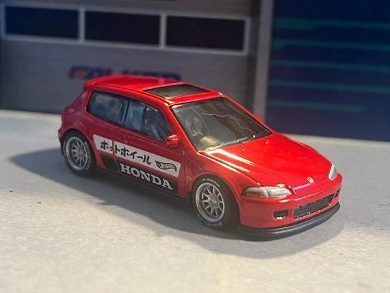 Машинка Хот Вилс 1:64 92 Honda Civic EG коллекция HW J-Imports Hot