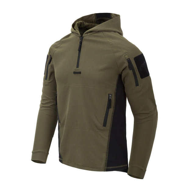 Кофта тактична Helikon-Tex Range Hoodie Topcool Olive Green/Black M - изображение 1