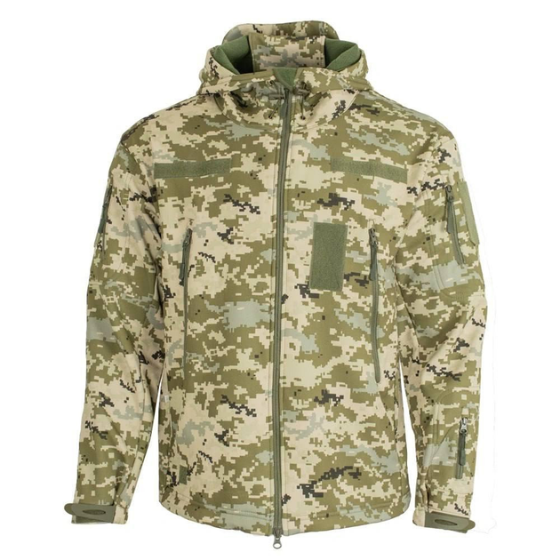 Куртка з капюшоном SoftShell піксель розмір 5XL - зображення 1