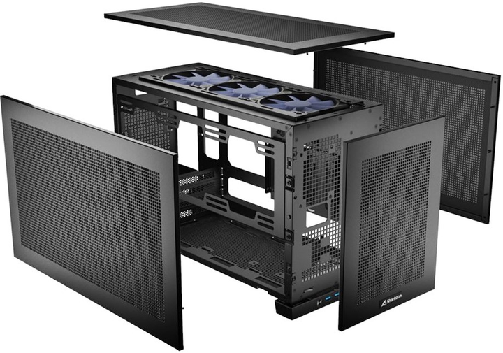 Корпус Sharkoon Rebel C20 ITX RGB Black (4044951040520) - зображення 7